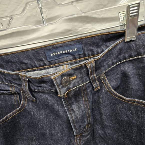 Aeropostale Mens 32X34 Athletic Slim Tapered Jeans Blue Stretch Denim Pockets - Picture 4 of 6